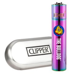 The Bulldog Clipper ICY Metalowe zapalniczki + pudełko upominkowe, 12 szt./ekspozycja
