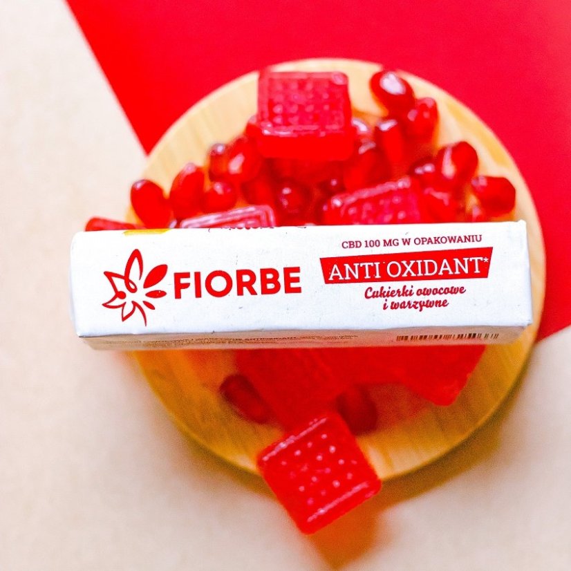 Fiorbe Caramelos de CBD Antioxidante, 100 mg de CBD