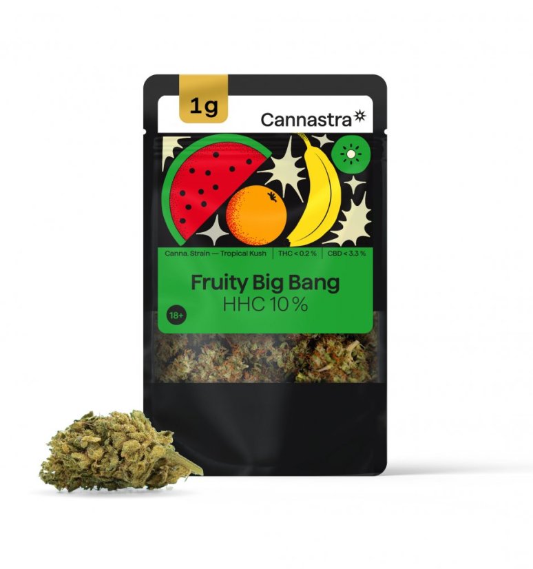 Cannastra HHC Flor Fruta Big Bang 10%, 1g - 10g