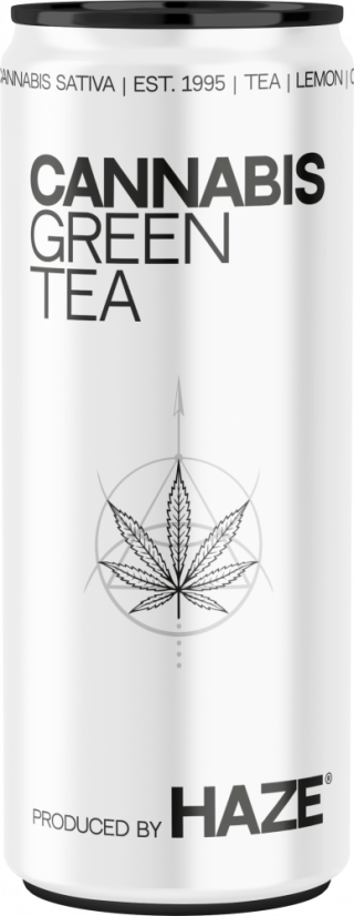 HaZe Cannabis Green Tea (250 ml) - podnos (24 plechoviek)