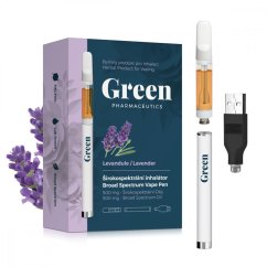 Green Pharmaceutics Bredspektret inhalasjonssett - Lavendel, 500 mg CBD