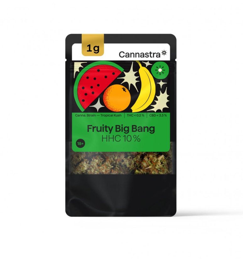 Cannastra HHC цвете Fruit Big Bang 10%, 1g - 10g