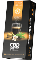CBD vaniļas kafijas kapsulas (10 mg CBD) - kartona kārba (10 kastes)