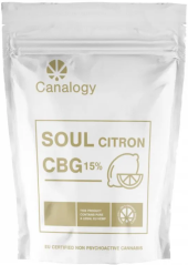 CanaPuff CBG Cây gai dầu Linh hồn Citron, CBG 15 %, 1 g - 100 g