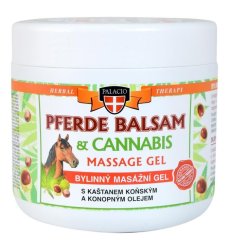 Palacio Gel de massagem CANNABIS com Pferde, 600 ml