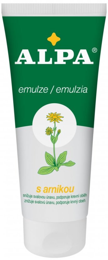 Alpa Arnica – Masažo emulsija su arnika ir medetka 100 ml, 10 vnt.