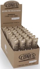 The Original Cones, Cones Natural King Size 3x Paper Pack Display 32 st