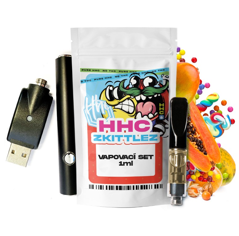 Czech CBD HHC komplekta akumulators + kasetne Zkittles, 94 %, 1 Jr