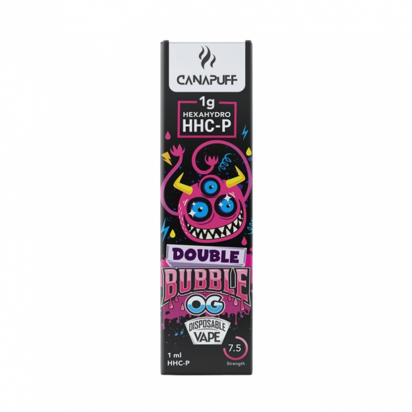 CanaPuff Double Bubble OG 96% HHC-P - Еднократна употреба, 1 ml