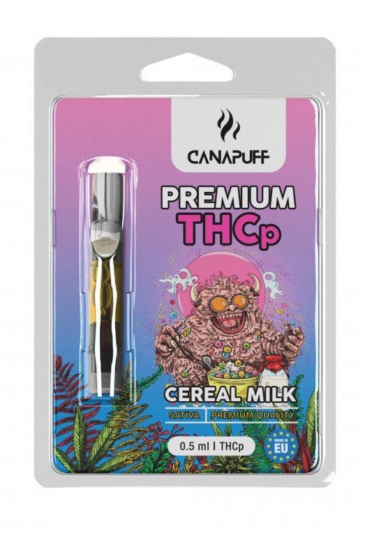 CanaPuff THCP Cartridge Зърнено мляко, 79 % THCP, 0,5 ml