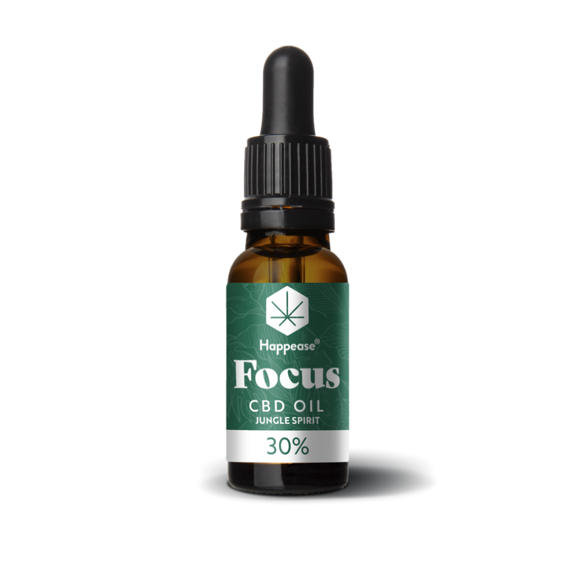 Happease Focus CBD Oil Jungle Spirit, 30 % CBD, 3000 mg, 10 ml