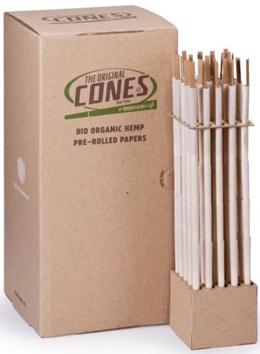 The Original Cones, Cones Bio Organic Hemp Reefer Bulk Box 500 stk