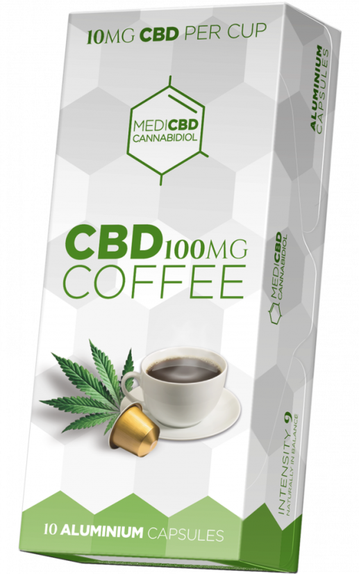 Capsule de cafea MediCBD (10 mg CBD) - Cutie (10 cutii)