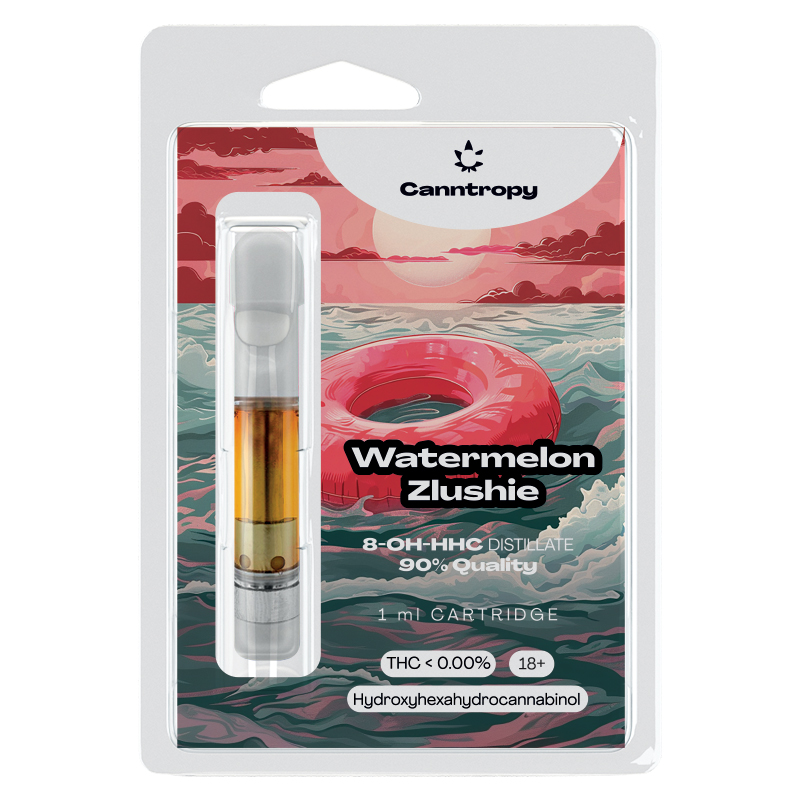 Canntropy 8-OH-HHC Cartridge Watermelon Zlushie, 8-OH-HHC 90% ποιότητα, 1 ml