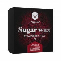 Happease - Extract Strawberry Field Sugar Wax, 62% CBD, 1g