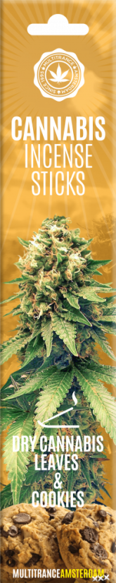 Cannabis røkelsespinner Tørr Cannabis og kjeks - Kartong (6 pakker)