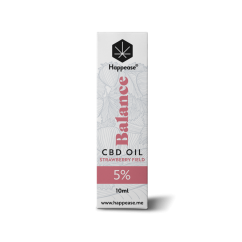 Happease Balance CBD-Öl Erdbeerfeld, 5 % CBD, 500 mg, 10 ml