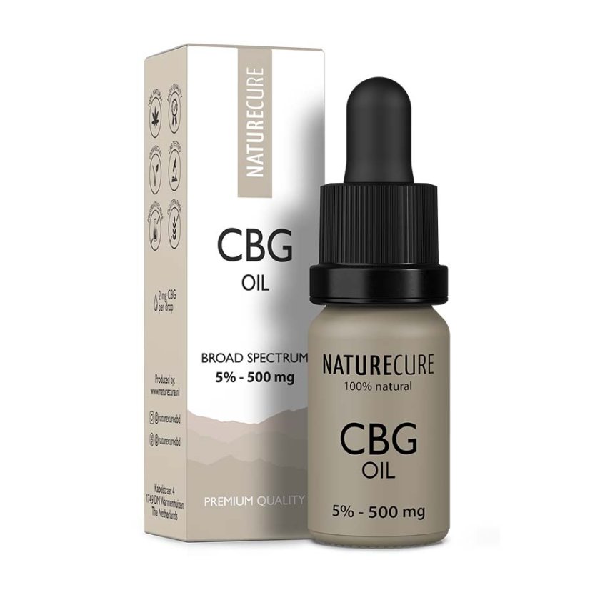 Nature Cure Olej CBG - 5 % CBG, 500 mg, 10 ml