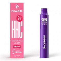 CanaPuff HHC Lite Strawberry Tuse, 600mg HHC, 2ml