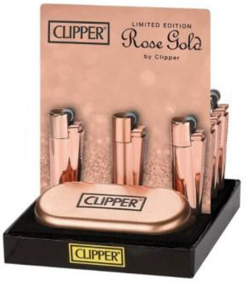 Clipper Metal Rosa Dourado