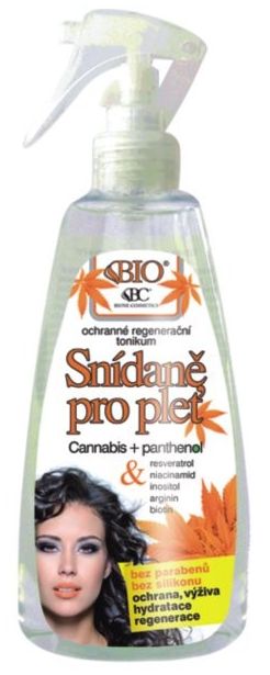 Bione Skyddande och regenererande tonic Frukost för huden CANNABIS + panthenol 260 ml