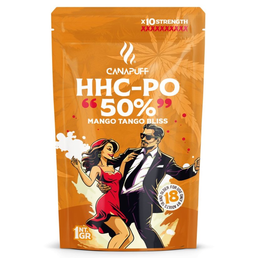 CanaPuff HHCPO Blóm Mango Tango Bliss, 50% HHCPO, 1 g - 5 g
