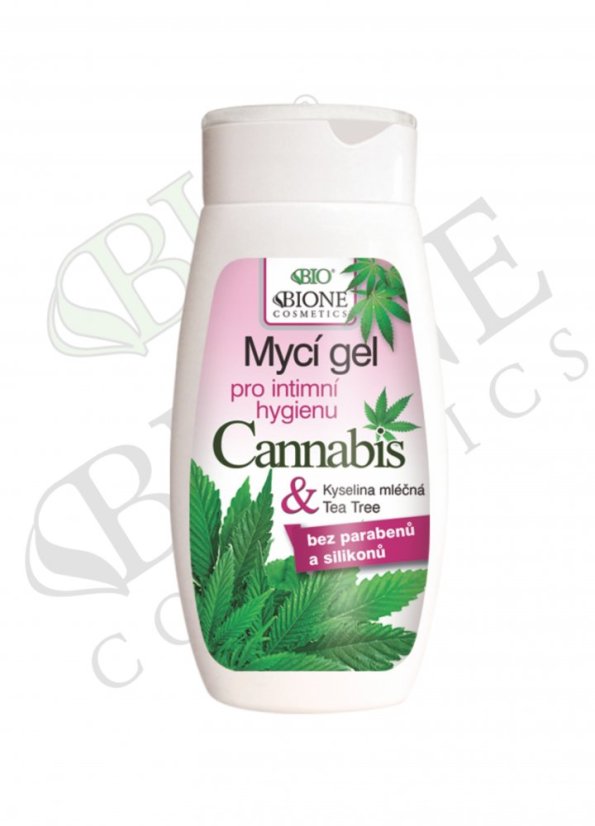 Bione Gel nettoyant intime au cannabis, 260 ml