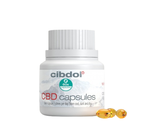 Cibdol Gelkapsler 5 % CBD, 500 mg CBD, 60 kapsler