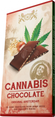 Bob Marley kannabiksen ja hasselpähkinöiden tumma suklaa - laatikko (15 baaria)