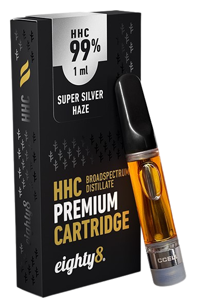 Eighty8 HHC კარტრიჯი Super Silver Haze - 99% HHC, 1 მლ