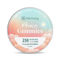 Harmony Paz CBD Gumídci, 10 piezas, 250 mg CDB