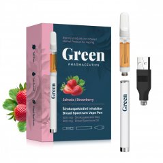 Green Pharmaceutics Set de inhalare cu spectru larg - Căpșuni, 500 mg CBD