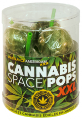 Cannabis Space Pops XXL presentförpackning (6 klubbor), 24 lådor i kartong