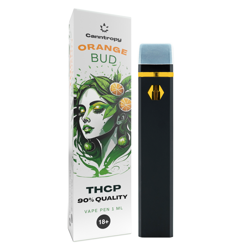 Canntropy THCP Vape Pen Orange Bud, THCP 90% kokybė, 1ml