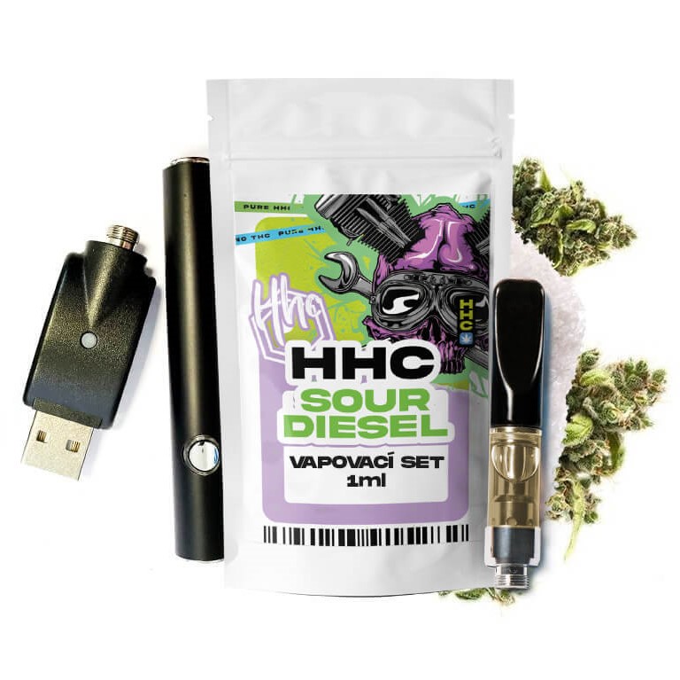 Czech CBD HHC rinkinio baterija + kasetė Rūgštus dyzelinas, 94 %, 1 Jr