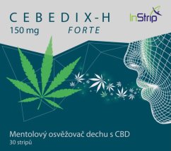 CEBEDIX-H FORTE Menthol andedräkt fräschare med CBD 5mg x 30st, 150mg