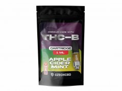 Czech CBD THCB kasetė obuolių sidras-mėtinė, THCB 15 %, 1 ml