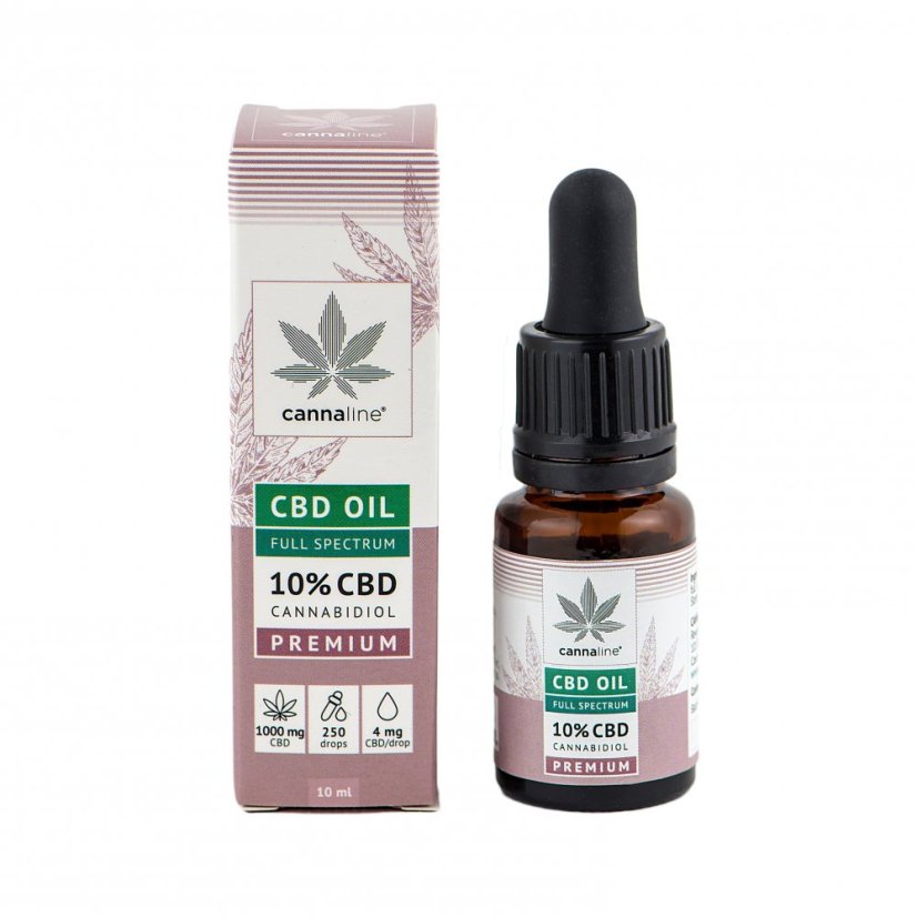 CANNALINE CBD kanapių aliejus 10%, 1000 mg, 10 ml