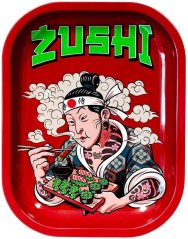 Best Buds Zushi Metal Rolling Trey Żgħir, 14x18 ċm