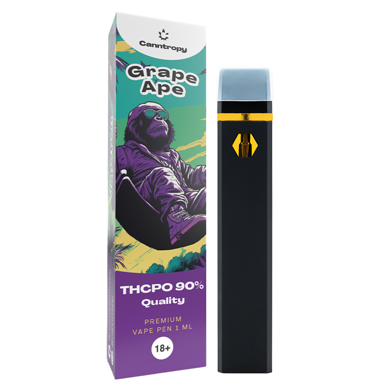 Canntropy THCPO Jednorazowy długopis Vape Grape Ape, jakość THCPO 90%, 1ml