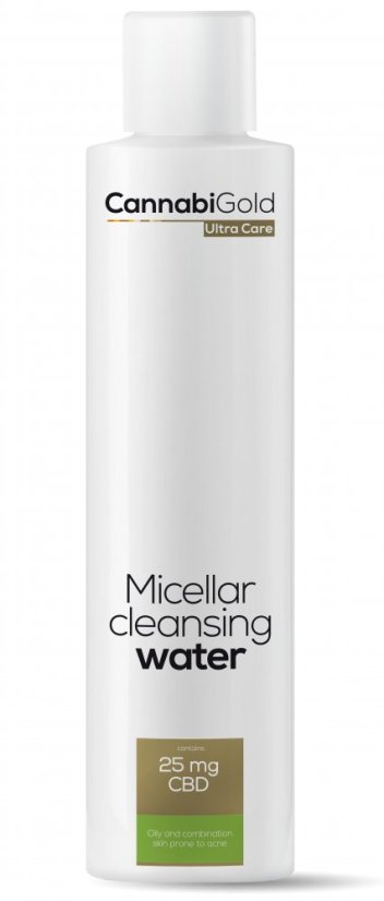 CannabiGold Micellar oily skin cleansing water CBD 25 mg, 200 ml