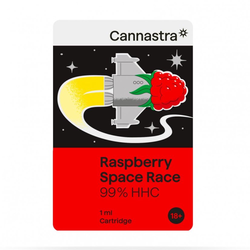 Cannastra HHC Kartuş Ahududu Uzay Yarışı, %99, 1 ml