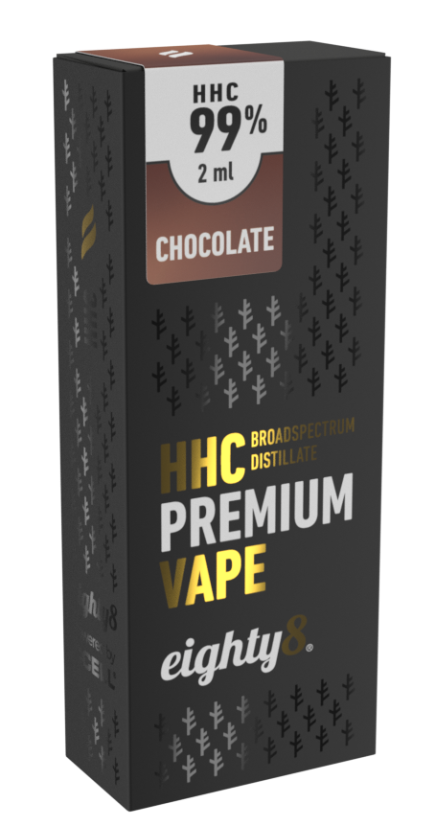 Eighty8 HHC Vape Čokolada, 99 % HHC, 2 ml