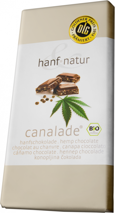 Canalade био органичен млечен шоколад от коноп - кашон (10 блокчета)