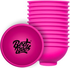 Best Buds Silicone Mixing Bowl 7 cm, Pink with Black Logo (12pcs/bag)