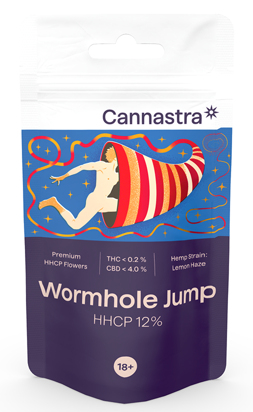Cannastra flor HHCP Wormhole Jump (Lemon Haze) - HHCP 12%, 1 g - 100 g