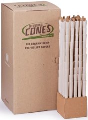 The Original Cones, Šišky Bio Organické konope King Size Bulk Box 1000 ks