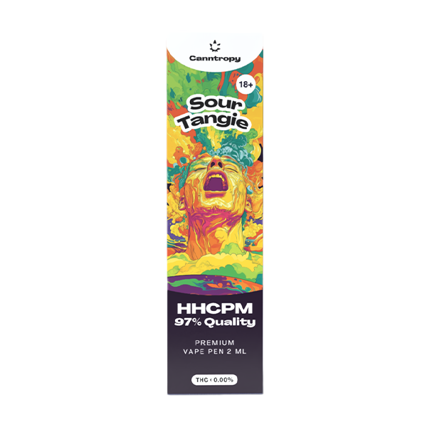 Canntropy HHCPM Vape Pen Sour Tangie, HHCPM 97% kwaliteit, 2 ml