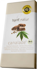 Canalade Bio Cioccolato al latte biologico alla canapa - Cartone (10 barrette)