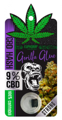 Euphoria CBD Hash 9 % Gorilla Glue 1 g
